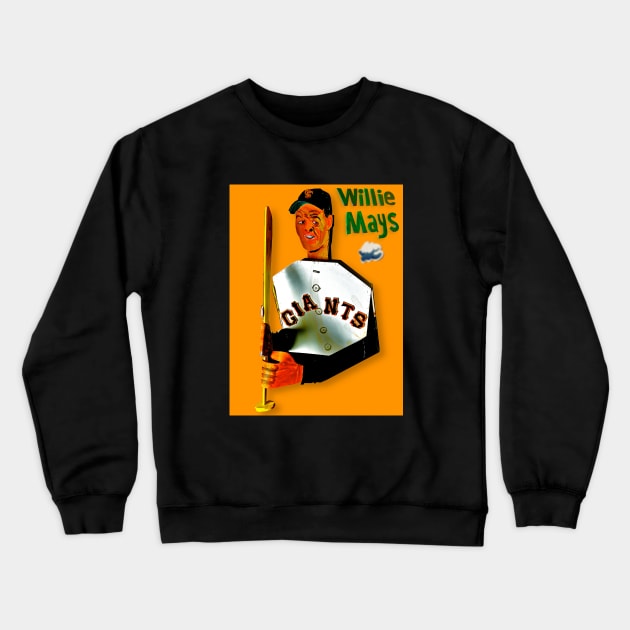 Willie Mays Crewneck Sweatshirt by SPINADELIC